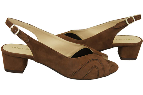 Dámská obuv Sandály semišové hnědé 991 ElitaBut