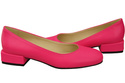 Pohodlná dámská obuv Pumpkins Neon Pink Flat Natural Leather 204 ElitaBut