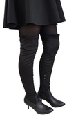 Dámské nízké kozačky nad kolena Stretch Stretch 963 N ElitaBut