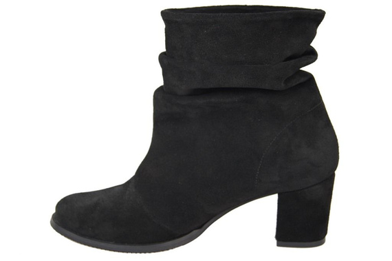 Dámská obuv Přírodní kožené boty Black 986 ElitaBut