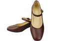 Dámská obuv Strap pumps Maroon Natural Leather 202 ElitaBut