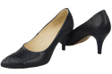 Dámská obuv Navy blue pumps Snake motif Natural leather 150 ElitaBut