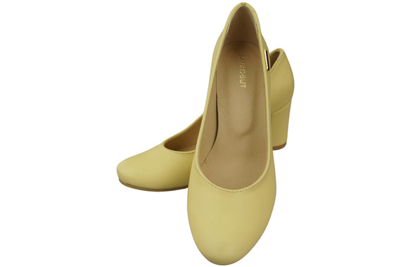 Obuv Classic Women's Banana Natural Leather Almond Nose pumps 201 ElitaBut