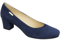 Pohodlná dámská obuv Navy Blue Suede Leather 172 od ElitaBut