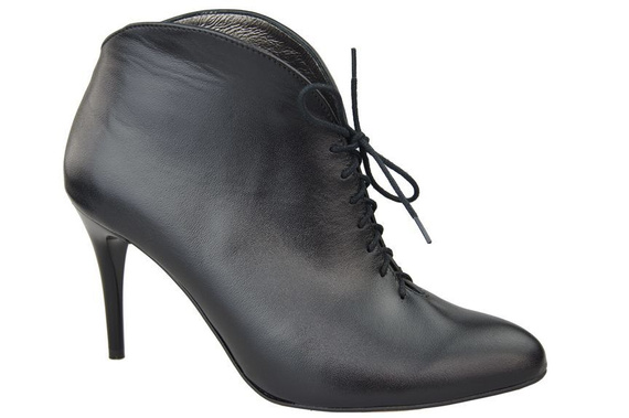 Obuv Dámské kozačky černé Jaro / podzim přírodní kůže 955 ElitaBut