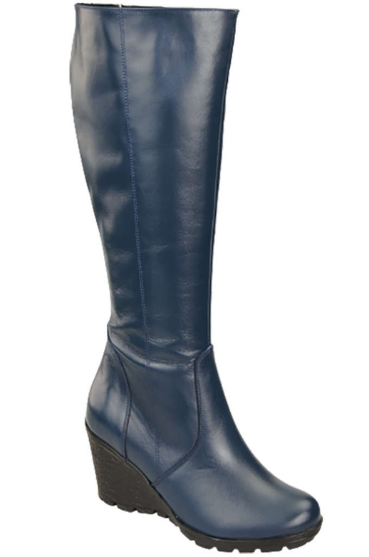 Obuv Dámské kotníkové boty Přírodní kůže Námořnická modrá 745 ElitaBut