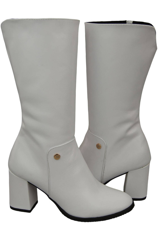 Obuv Dámské boty White to Half Calf přírodní kůže 189 ElitaBut