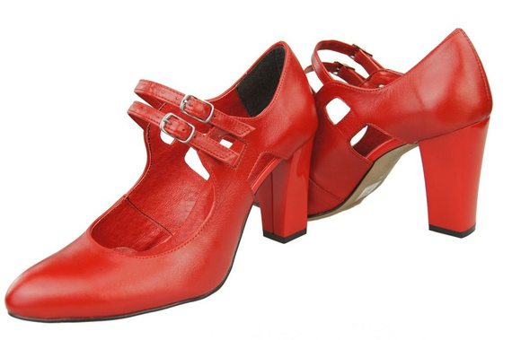 Dámská obuv Červené lodičky Přírodní kůže 105 ElitaBut