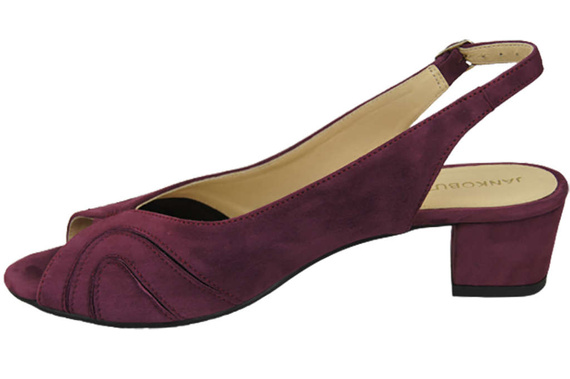 Dámská obuv Sandály ze semišové kůže Maroon 991 ElitaBut