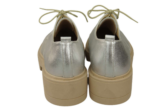 Dámské šněrovací boty Stříbrná kůže Natural 180 ElitaBut