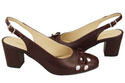 Dámská obuv Sandály Maroon Natural Leather 167 ElitaBut