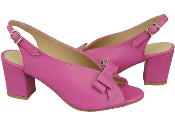 Dámské sandály Fuchsia Faced Natural Leather 148 L ElitaBut