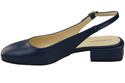 Dámská obuv Navy Blue Sandály na plochém podpatku Natural Leather 206 ElitaBut