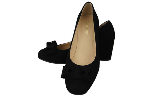 Dámská obuv Černá semišová kůže 163 ElitaBut