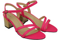 Dámská obuv Neon Pink Natural Leather 197 Smyslně odhalující sandály ElitaBut