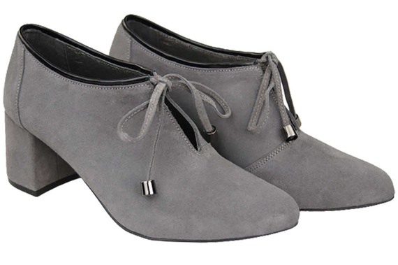 Dámská obuv Ash leather Velour polobotky 183 ElitaBut