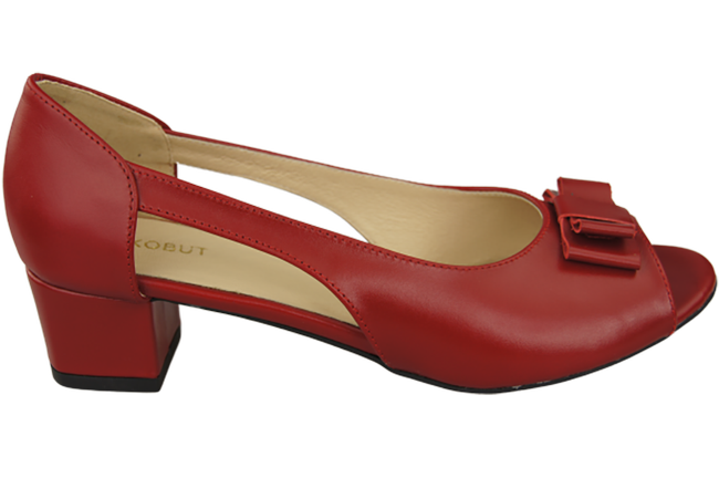 Dámská obuv Sandály Červená přírodní kůže 145 ElitaBut
