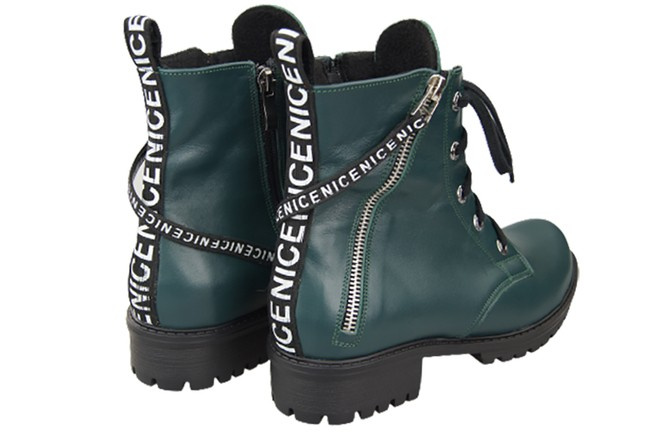 Obuv Boty Malachite Dámské boty s nápisem NICE Přírodní kůže 173 Od ElitaBut