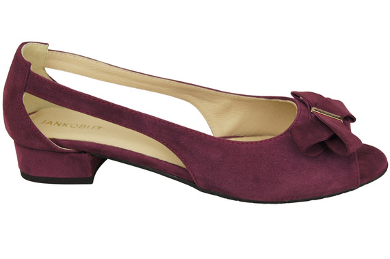 Dámské sandály Maroon Natural Suede Leather 994 Z Kombinace stylu a pohodlí ElitaBut