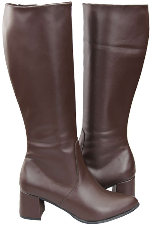 Dámské kozačky Classic přírodní kůže Chocolate 175 ElitaBut