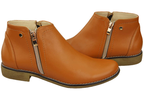 Dámská obuv Dámské zateplené boty z přírodní kůže 872 Z Elitabut