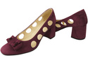 Dámská obuv Dámské lodičky Maroon semišová kůže 182 ElitaBut