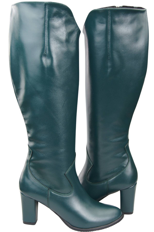 Stylová obuv Dámské kozačky Malachite Stiletto z přírodní kůže 211 ElitaBut