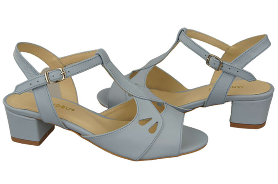 Dámská obuv Sandály Light Blue Natural Leather 169 ElitaBut