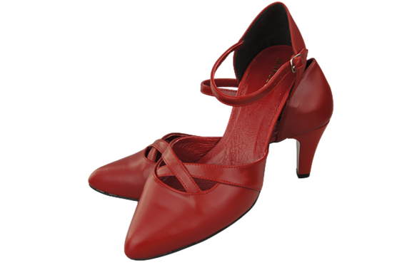 Dámská obuv Sandály Červená přírodní kůže 151 ElitaBut