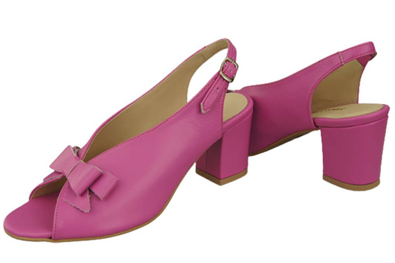 Dámské sandály Fuchsia Faced Natural Leather 148 L ElitaBut