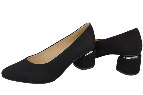 Dámská obuv Black Suede Leather 143 Z ElitaBut