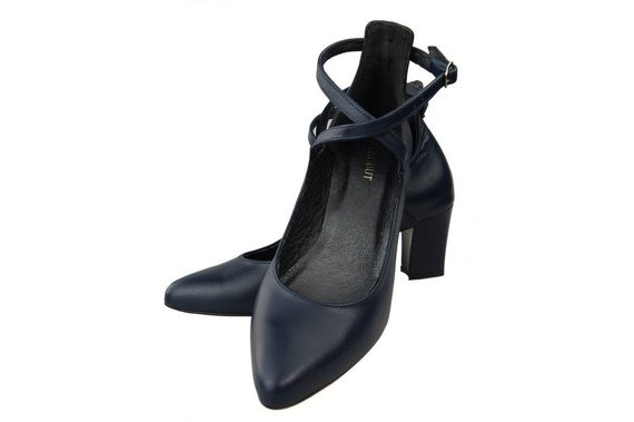 Dámská obuv Navy blue Natural leather 118 ElitaBut