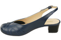 Dámská obuv Přírodní kůže Sandály Navy blue 842 ElitaBut