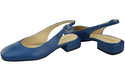 Dámská obuv Sandály modré s plochým podpatkem Přírodní kůže 206 ElitaBut