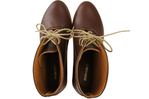 Dámské kozačky Brown Jaro/Podzim přírodní kůže 155 L ElitaBut