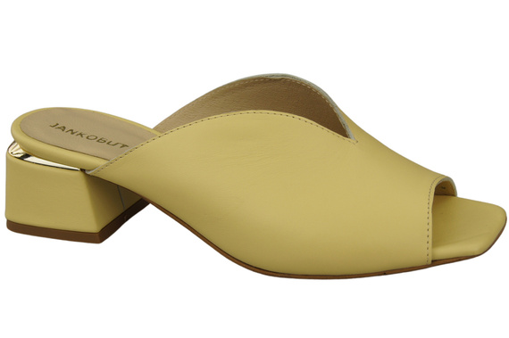 Dámská obuv Žabky na podpatku Banana Natural Leather 210 ElitaBut