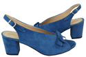 Dámská obuv Sandály Modrá semišová kůže 148 ElitaBut