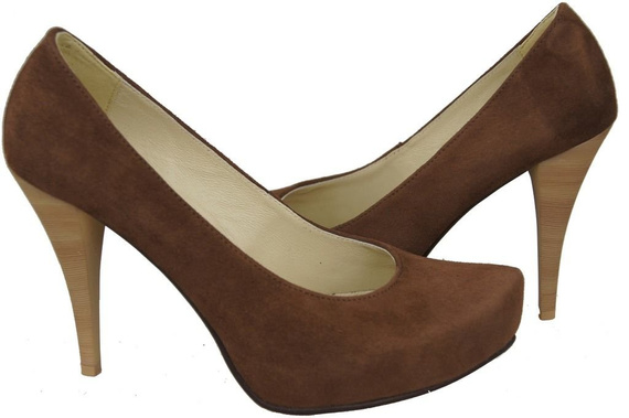 Dámská obuv Hnědá semišová přírodní kůže 644 ElitaBut