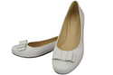 Dámské baletní boty Natural Leather White 702 ElitaBut