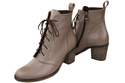 Obuv Dámské boty Cappuccino Dark Lace-up Winter Natural Leather 188 Z ElitaBut