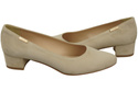 Pohodlné dámské boty Beige Natural Suede Leather 220 od ElitaBut