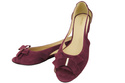 Dámské sandály Maroon Natural Suede Leather 994 Z Kombinace stylu a pohodlí ElitaBut