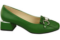 Dámská obuv Dámské lodičky se střapcem Zelená přírodní kůže 195 ElitaBut