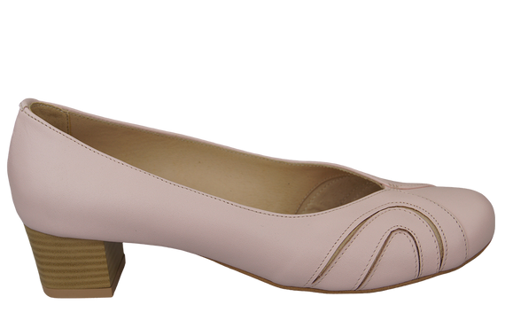 Dámská obuv Dámské kožené lodičky Powder pink 786 ElitaBut