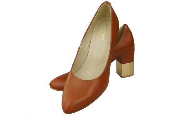 Dámská obuv Červené kožené lodičky 144 ElitaBut