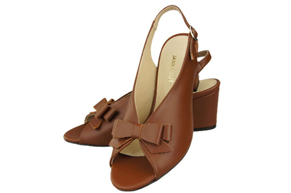 Dámská obuv Sandály Brown Faced Leather 148 L ElitaBut