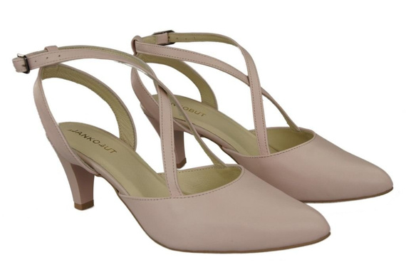 Dámská obuv Sandály Powder Pink Natural Leather 129 ElitaBut