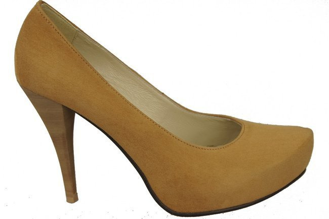 Dámská obuv Červená semišová přírodní kůže 644 ElitaBut