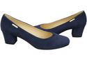 Pohodlná dámská obuv Navy Blue Suede Leather 172 od ElitaBut
