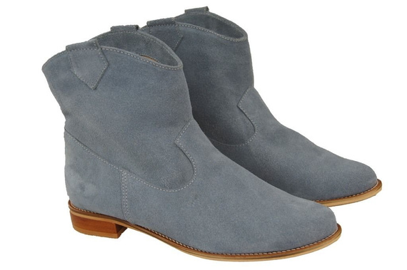 Dámské kozačky Ash kůže Jaro / Podzim přírodní velur 132 L ElitaBut